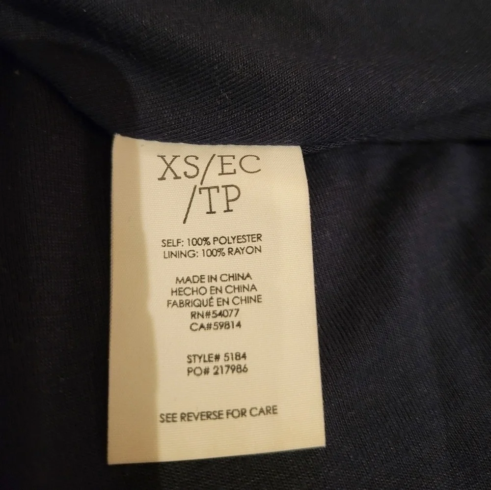 CAbi fully lined mini shirt XS